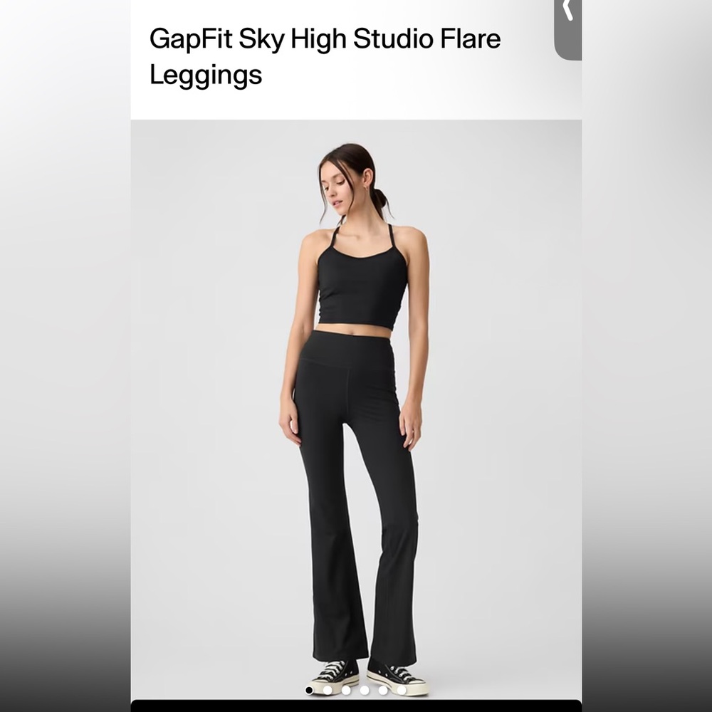 GAP Black Sky High Flare Leggings